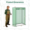 Portable Mini Greenhouse with Roll-Up Zippered Door