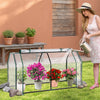 Portable Mini Greenhouse with PE Cover and Zippered Door