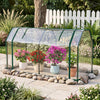 Portable Mini Greenhouse with PE Cover and Zippered Door