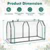 Portable Mini Greenhouse with PE Cover and Zippered Door