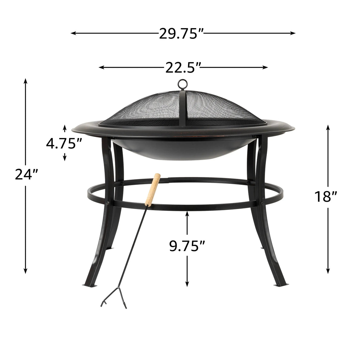 Tokia 30" Round Fire Pit – photo 9