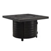 Yorke 40" Square Aluminum Convertible Gas Fire Pit Table
