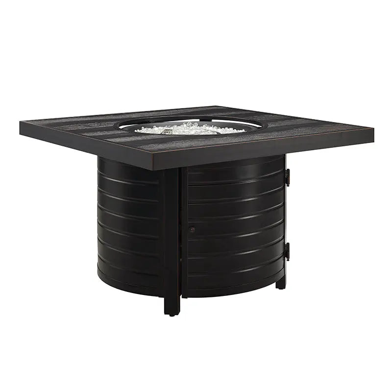Yorke 40" Square Aluminum Convertible Gas Fire Pit Table – photo 9