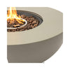 Premium 36-Inch Round Outdoor Iron Patio Fire Pit Table With Metal Cover