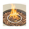 Premium 36-Inch Round Outdoor Iron Patio Fire Pit Table With Metal Cover