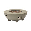 Premium 36-Inch Round Outdoor Iron Patio Fire Pit Table With Metal Cover