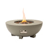 Premium 36-Inch Round Outdoor Iron Patio Fire Pit Table With Metal Cover