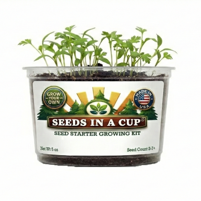 Seeds In A Cup®| Vegetable & Herb Seed Starter Kits | Ultimate All-in-One Indoor Garden Kit | Eco-Friendly Recyclable Planter | Premium Non-GMO Seed Growing Kit for Beginners