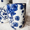 Blue White Chinoiserie Ceramic Vase Planter for Indoor Plants Decorative