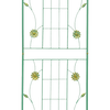 2 Pack 71" x 19.7" Metal Garden Trellis Rustproof Trellis for Climbing Plants Outdoor Flower Support Wrought Iron Ivy Vine Cucumbers Decorative(Green)