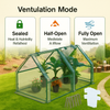 Portable Mini Greenhouse With Roll-Up Zipper Doors