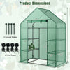 Portable 4 Tier Walk-in Plant Greenhouse with 8 Shelves