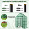 Portable 4 Tier Walk-in Plant Greenhouse with 8 Shelves