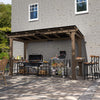 Heavy-Duty Premium Wooden Grill Gazebo With Sloped Metal Roof