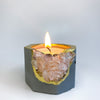 ROSE QUARTZ CANDLE HOLDER