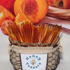 5 Pack PEACH HONEY TEASERS Natural Honey Snack Sticks Honeystix Straws