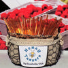 5 Pack RASPBERRY HONEY TEASERS Natural Honey Snack Sticks Honeystix Straws