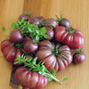 40 PURPLE CALABASH TOMATO Solanum Lycopersicum Indeterminate Heirloom Beefsteak Fruit Vegetable Seeds