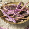 50 DRAGON TONGUE Wax BEAN Yellow & Purple Dragon's Tongue Phaseolus Vulgaris Legume Vegetable Seeds