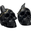Black Tourmaline Skull Head (black)