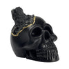 Black Tourmaline Skull Head (black)