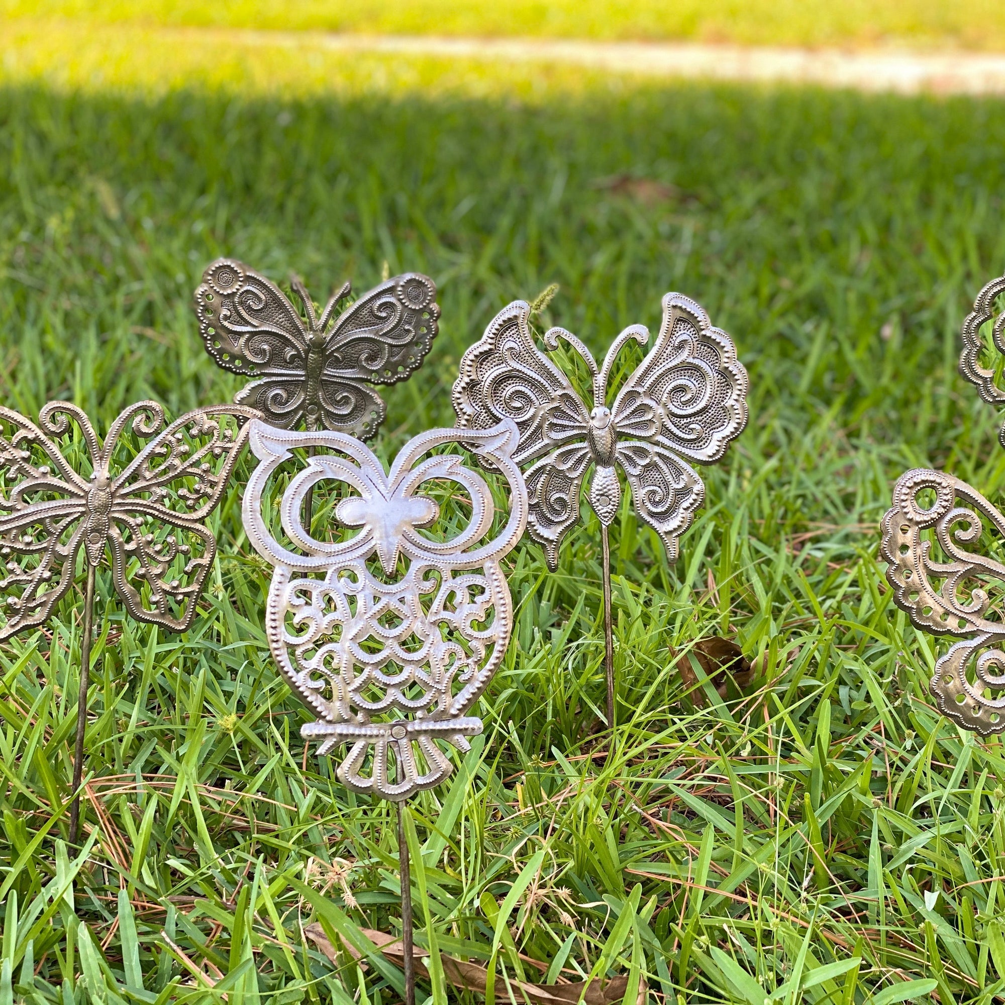 Steel Drum Garden Stake