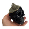 Pyrite Skull Head (black)