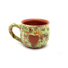 Calliope Heart Mug - Green Garden