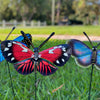 Realistic Butterfly Garden Stake