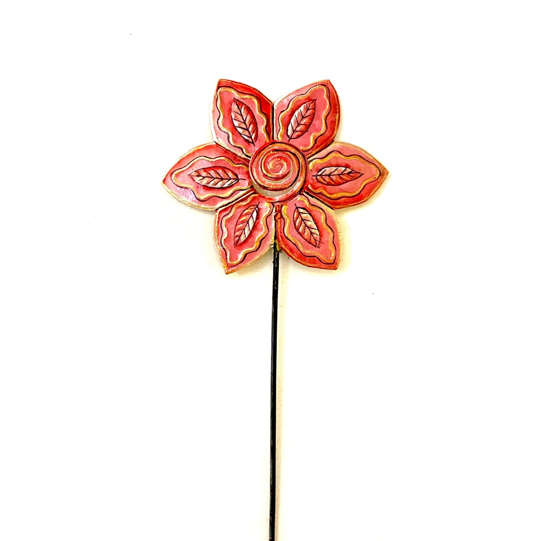 Garden Stake- Pink/Red 3-D
