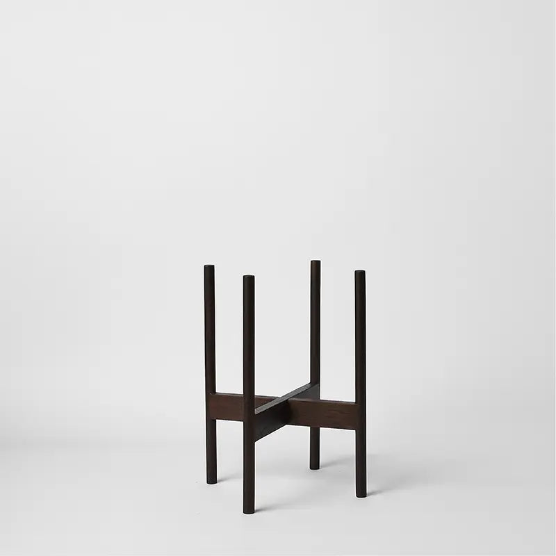 Rounded Hardwood Plant Stand