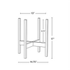 Solid Goods - Square Leg - Mahogany Stand