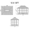 Luxury Heavy-Duty Hardtop Sunroom With Aluminum Frame And LED Lights
