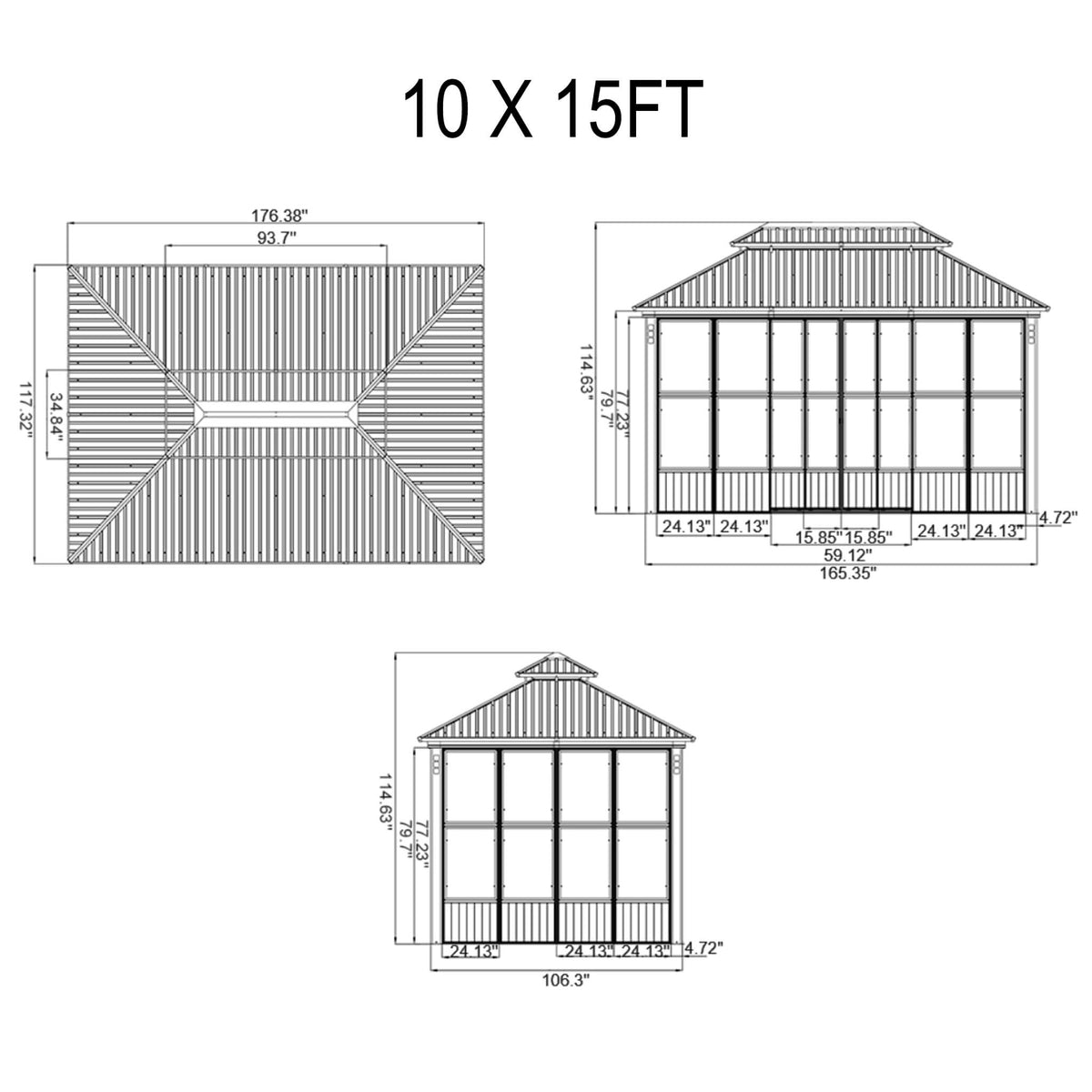 Luxury Heavy-Duty Hardtop Sunroom With Aluminum Frame And Led Lights – photo 11