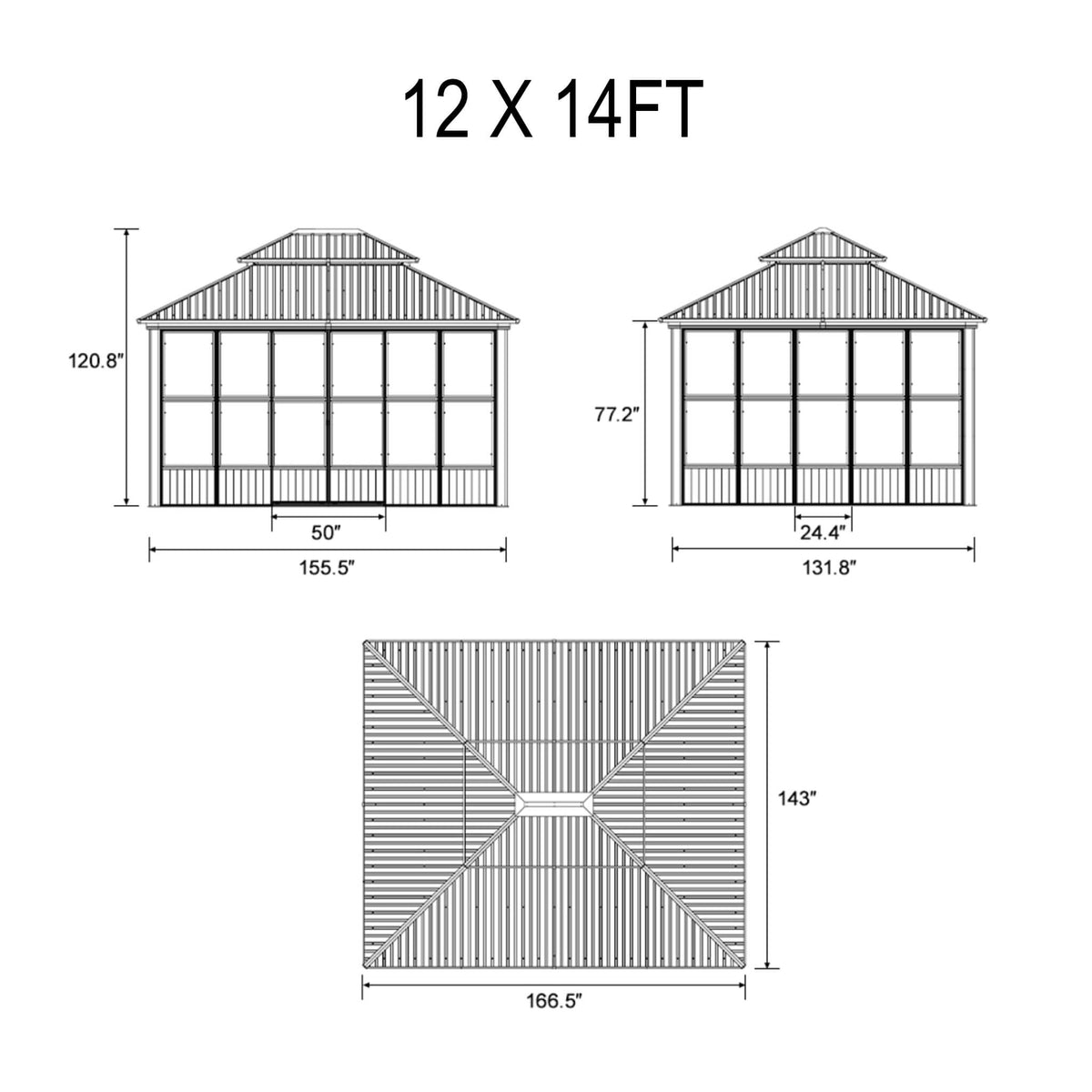Luxury Heavy-Duty Hardtop Sunroom With Aluminum Frame And Led Lights – photo 13