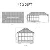 Luxury Heavy-Duty Hardtop Sunroom With Aluminum Frame And LED Lights