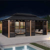 Luxury Heavy-Duty Hardtop Sunroom With Aluminum Frame And LED Lights
