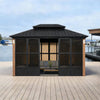 Luxury Heavy-Duty Hardtop Sunroom With Aluminum Frame And LED Lights