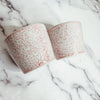 Mini Pink Hand-Painted Porcelain Cachepots Set Of 6 Decorative Planters