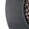 Modern 32-Inch 40K BTU Round Iron Propane Fire Pit