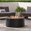 Modern 32-Inch 40K BTU Round Iron Propane Fire Pit