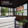 Premium Hardtop Aluminum Sunroom Solarium With TV Mount And Sliding Doors