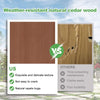 Premium Outdoor Cedar Wood Pergola With Slatted Roof