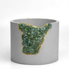 6" GREEN APATITE PLANTER