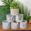6" BLUE CALCITE PLANTER