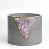 6 inch ROSE QUARTZ PLANTER