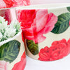 Rose Floral Cachepot Vase - Rose Pattern Planter Large Candle Holder