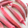 150 RED BURGUNDY OKRA Abelmoschus Esculentus Vegetable Seeds