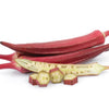 150 RED BURGUNDY OKRA Abelmoschus Esculentus Vegetable Seeds
