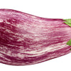 30 Pandora STRIPED ROSE EGGPLANT Solanum Melongena White Fruit Vegetable Seeds